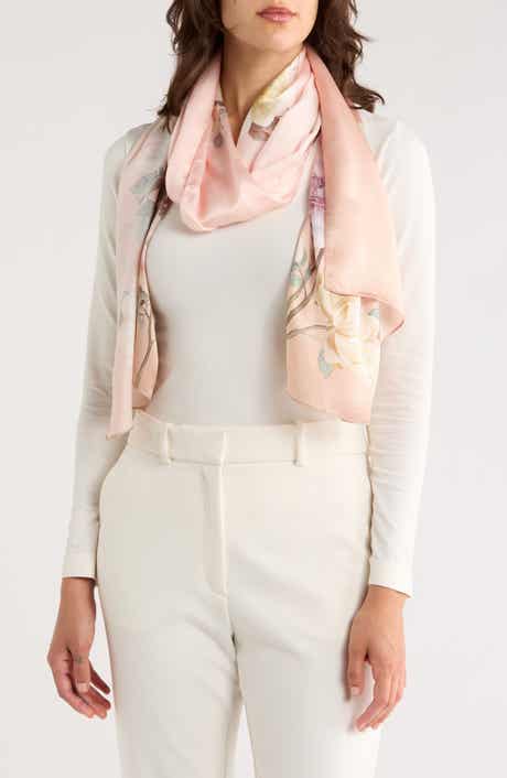 La Fiorentina Floral Print Silk Scarf