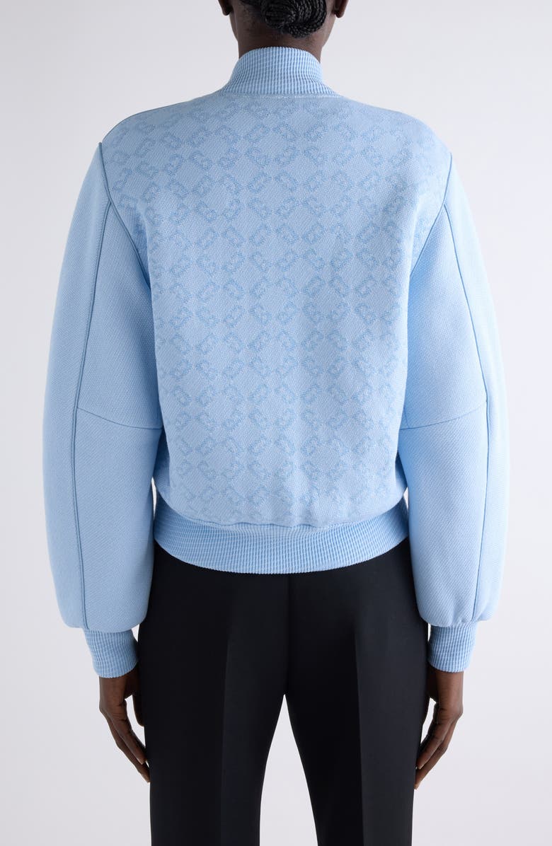 Givenchy Monogram 72 Jacquard Varsity Jacket, Alternate, color, Pale Blue