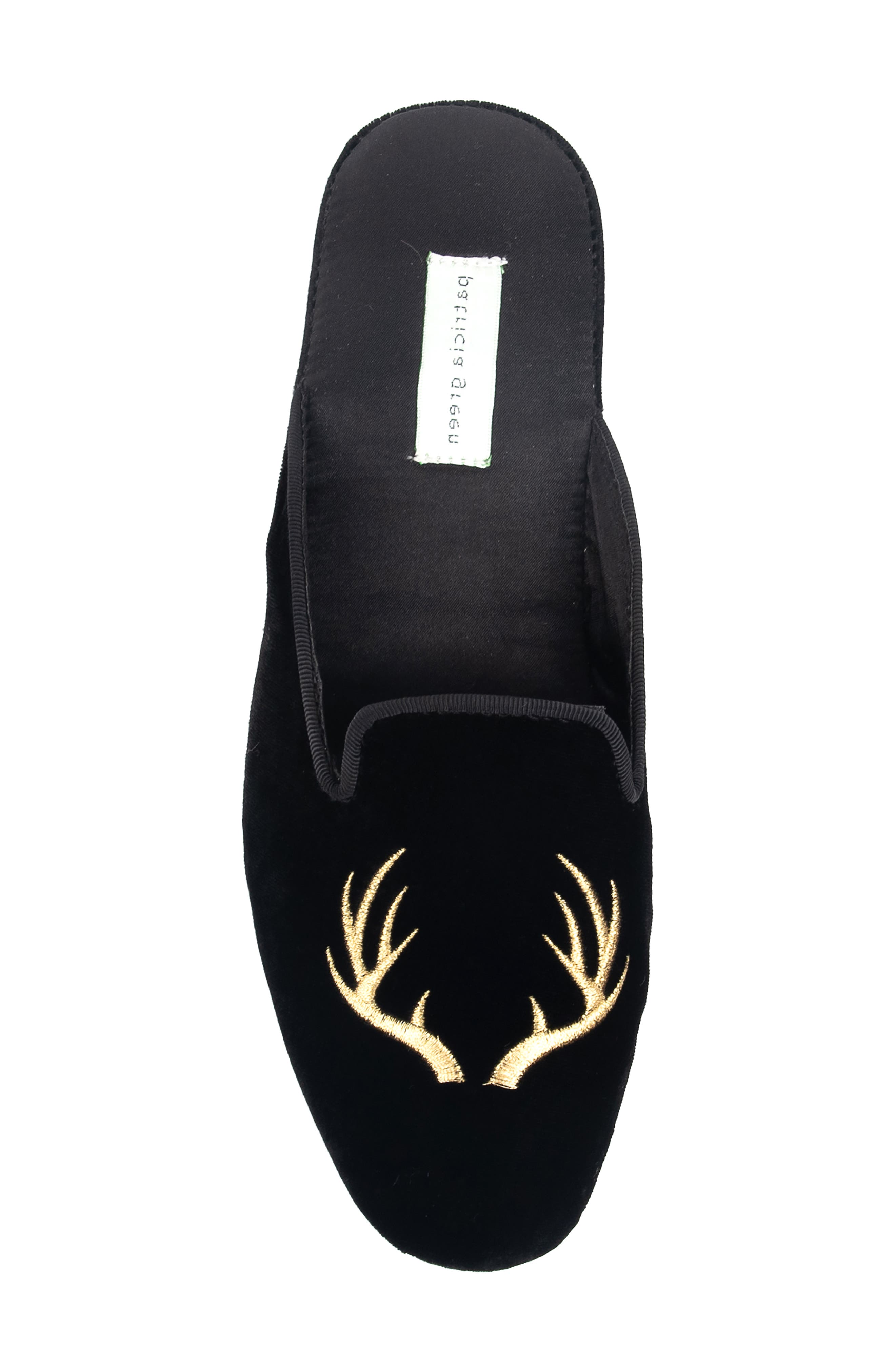 patricia green Antler Embroidered Slipper, Alternate, color, 