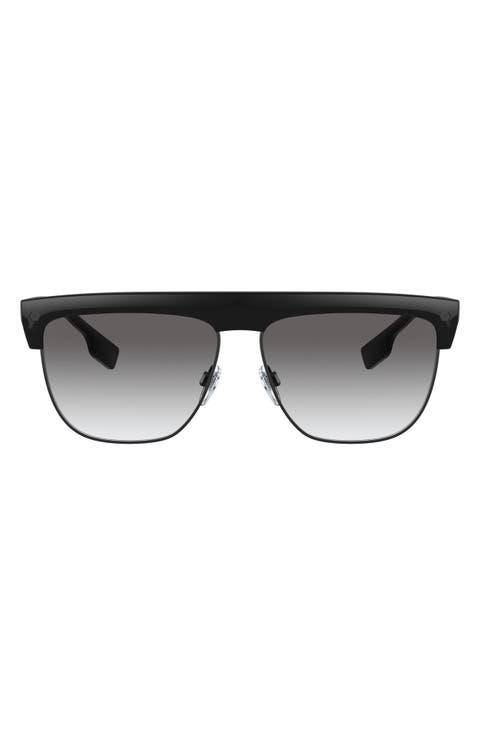 59mm Gradient Rectangular Sunglasses
