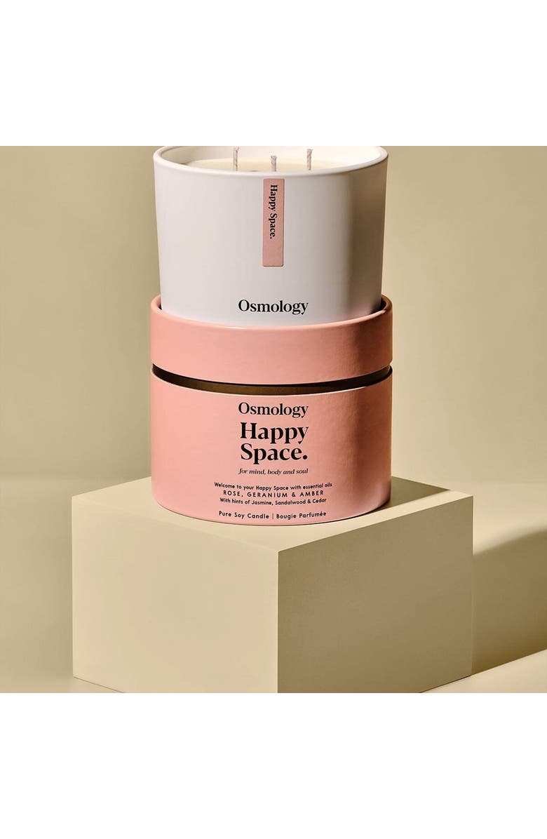 Osmology Happy Space Scented Triple Wick Candle, Alternate, color, White