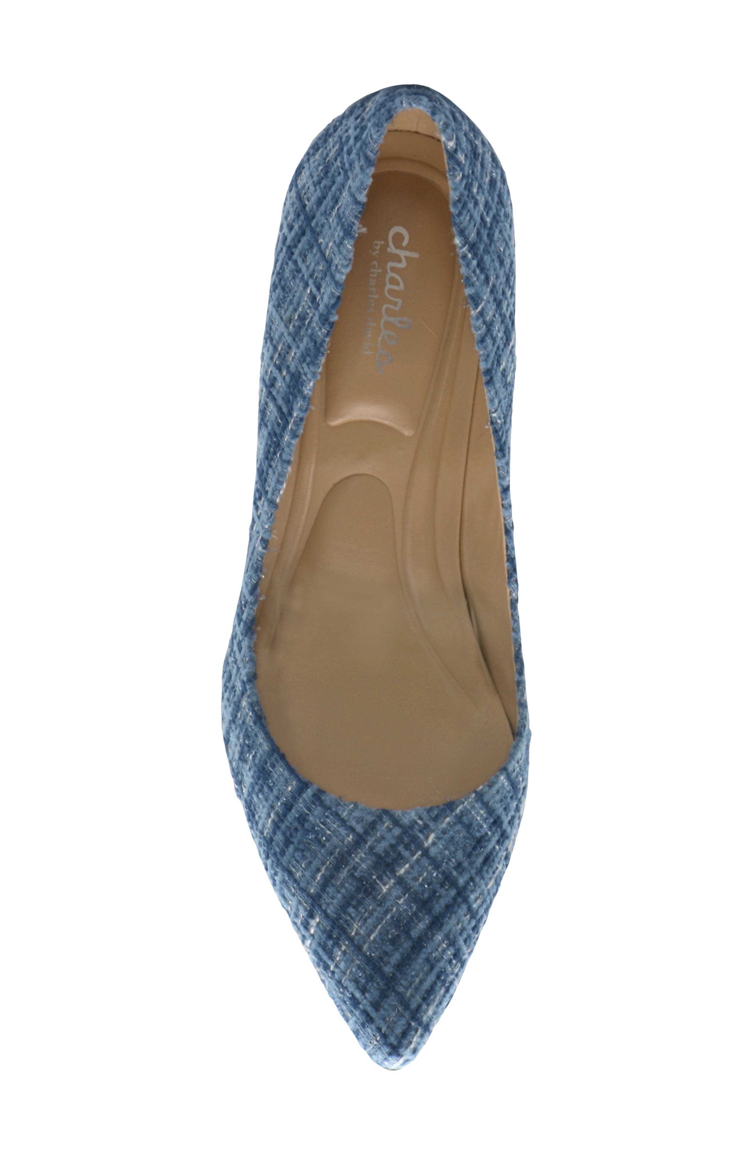 Charles by Charles David Angelica Pointed Toe Pump, Alternate, color, Marine Blue
