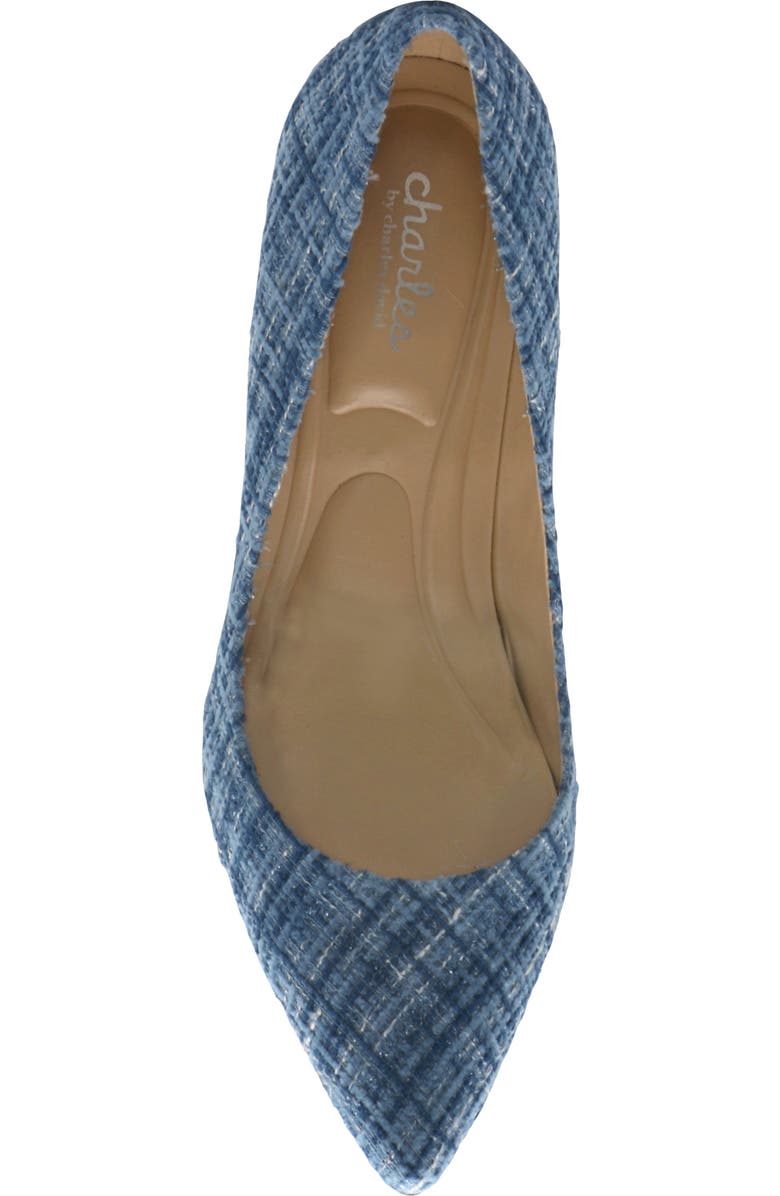 Charles by Charles David Angelica Pointed Toe Pump, Alternate, color, Marine Blue