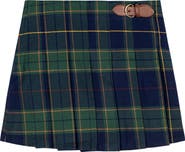 Hope & Henry Girls' Organic Pleated Buckle Skirt, Toddler