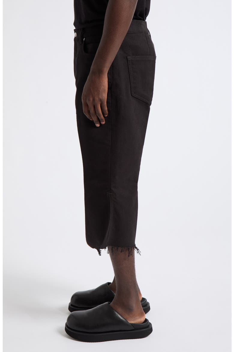 Bolan Cotton Twill Cutoff Jeans, Alternate, color, BLACK
