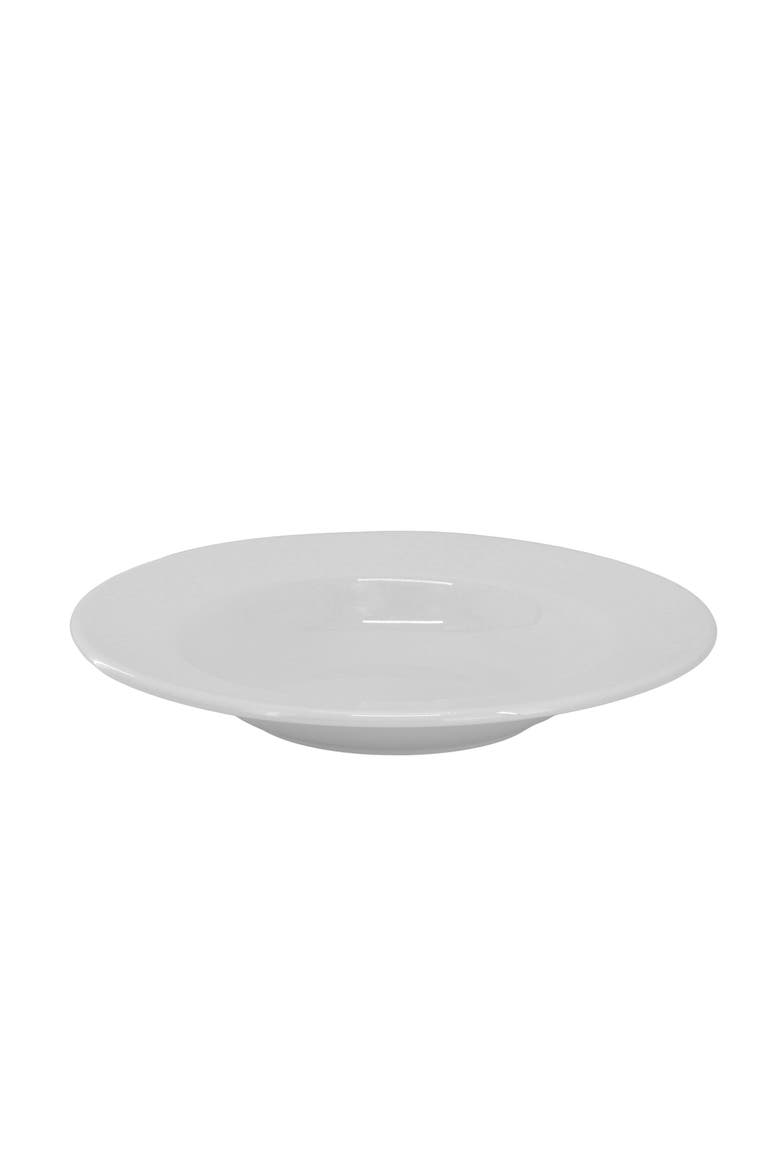 Soyer 16 Piece Textu Design Double Bowl Porcelain Dinnerware Set, Alternate, color, White