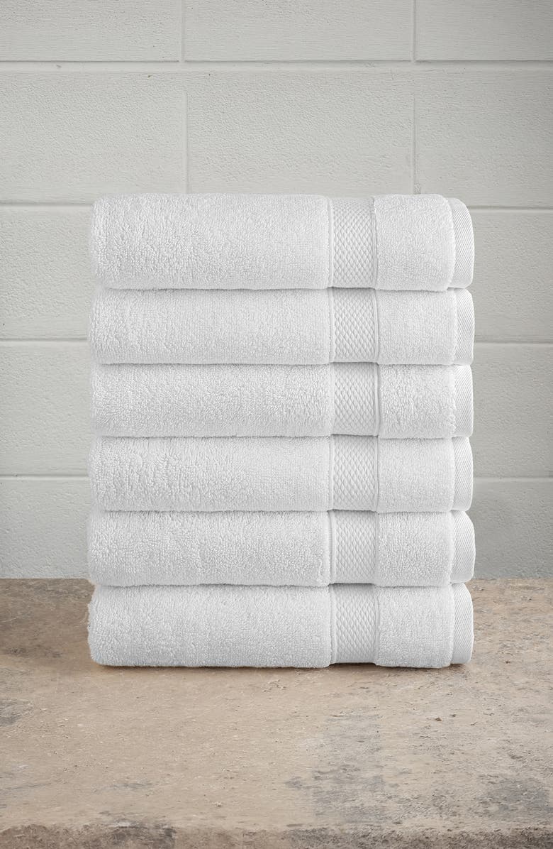 Linum Home Textiles Set of 6 Anovia Turkish Cotton Hand Towels, Alternate, color,