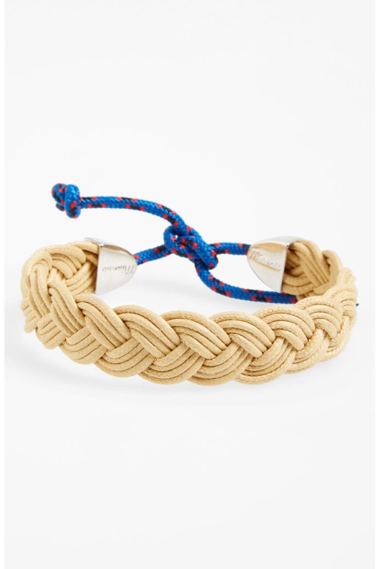 'Nantucket' Braided Bracelet, Main, color, NATURAL