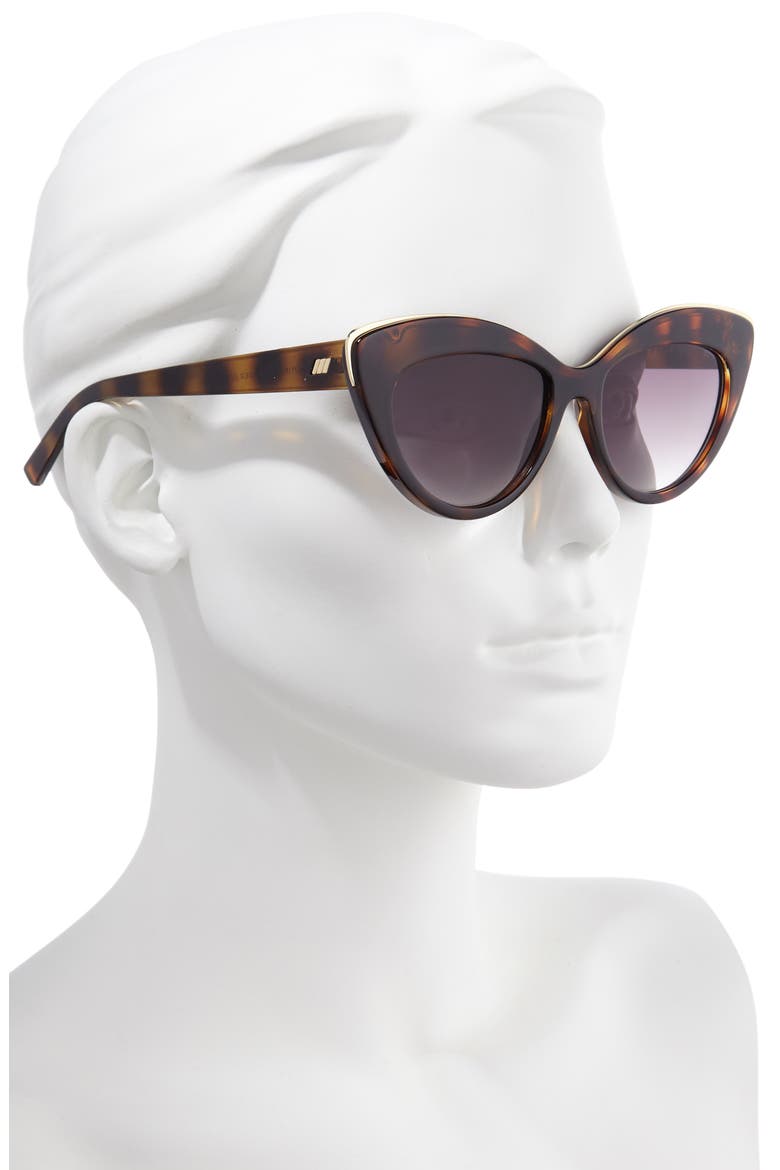Beautiful Stranger 54mm Polarized Cat Eye Sunglasses, Alternate, color, TORTOISE
