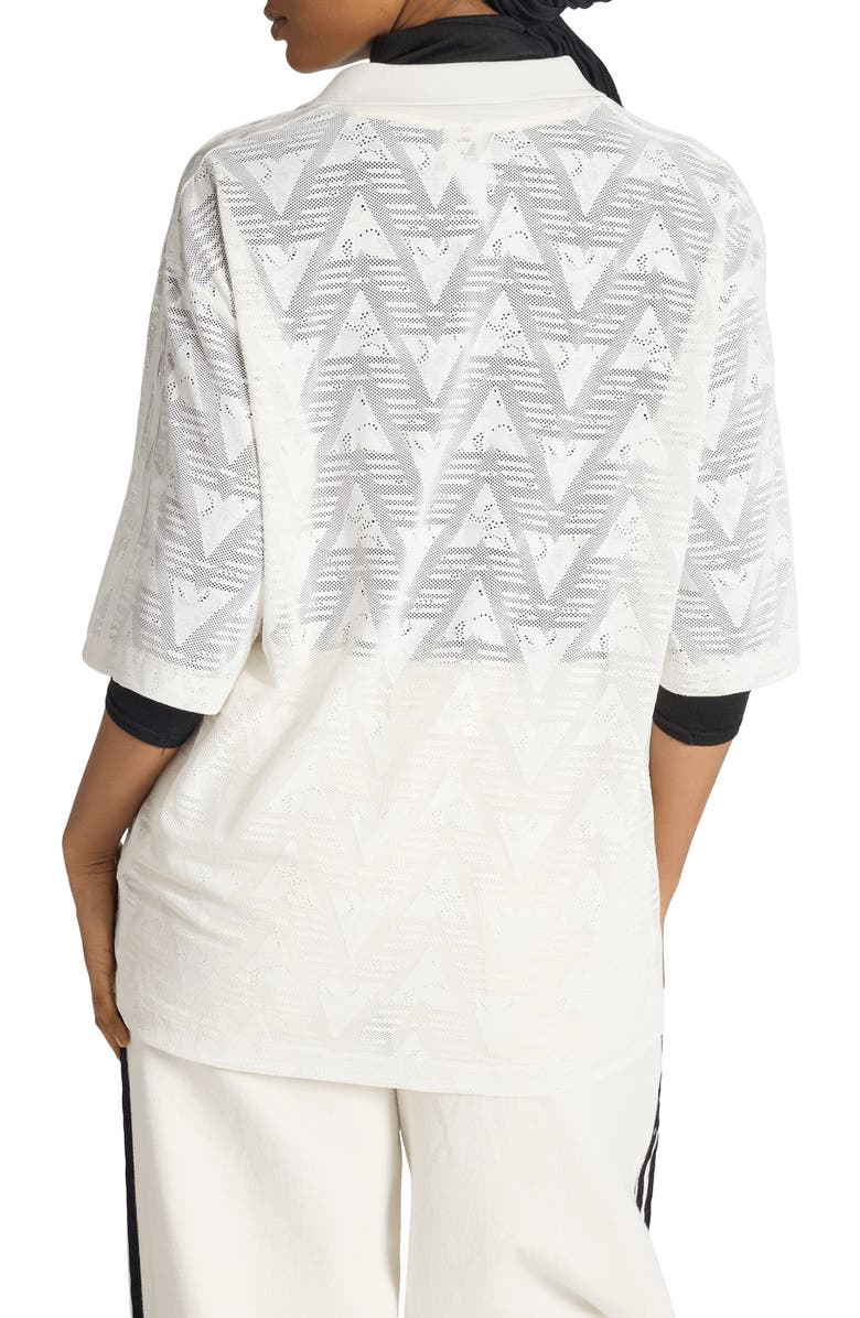 adidas Originals Oversize Lace Football Jersey, Alternate, color, Cloud White