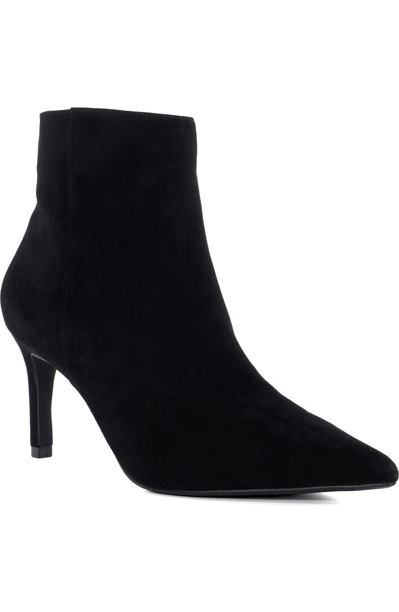 Dune London Obsessively Pointed Toe Bootie, Main, color, Black