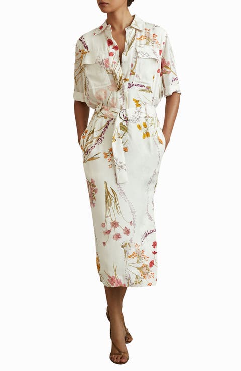 Faya Floral Shirtdress