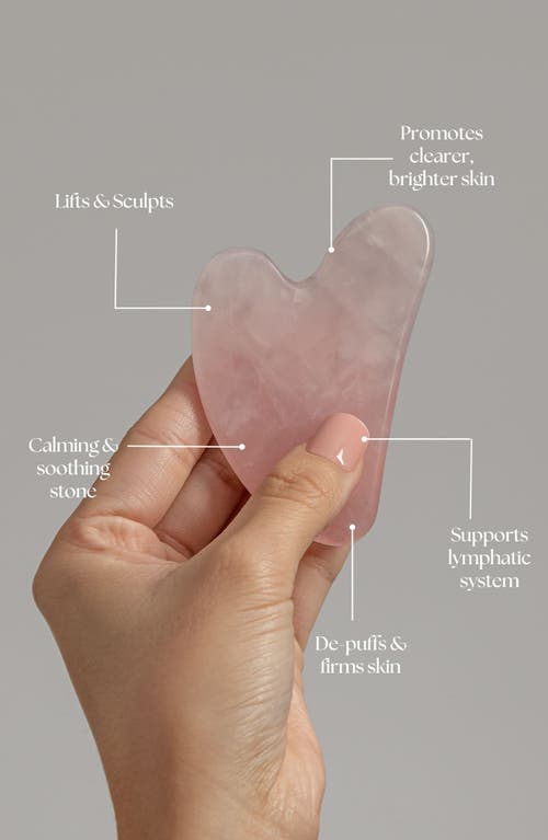 Mount Lai Rose Quartz Gua Sha In Pink