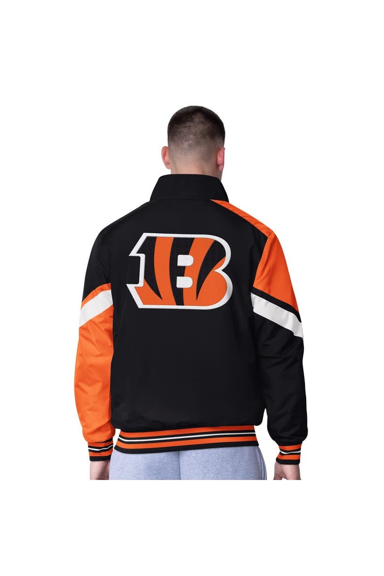 Men's G-III Extreme Black Cincinnati Bengals Strong Arm Reversible Full-Zip Jacket, Alternate, color, Black