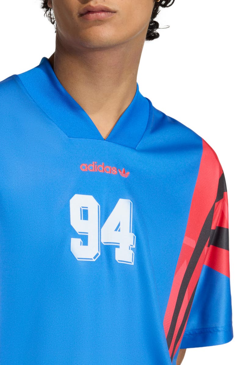 adidas Santiago AOP Infill Soccer Jersey, Alternate, color, Blue/ /