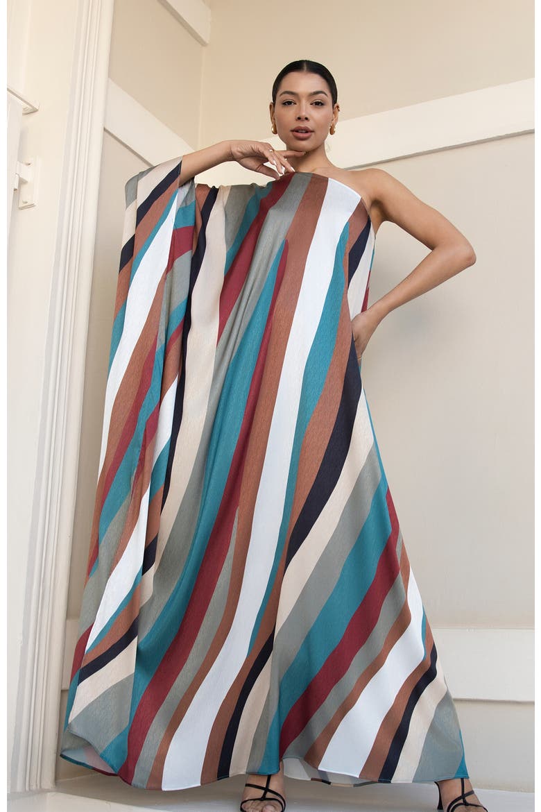 Satu Dress, Alternate, color, Zeph Teal