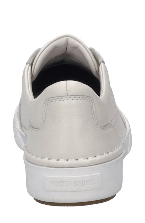 Josef Seibel Claire 29 Perforated Sneaker In White