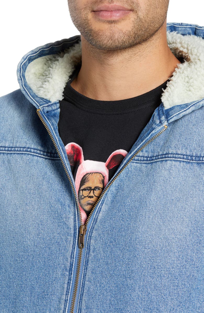 The Rail Hooded Denim Jacket, Alternate, color,