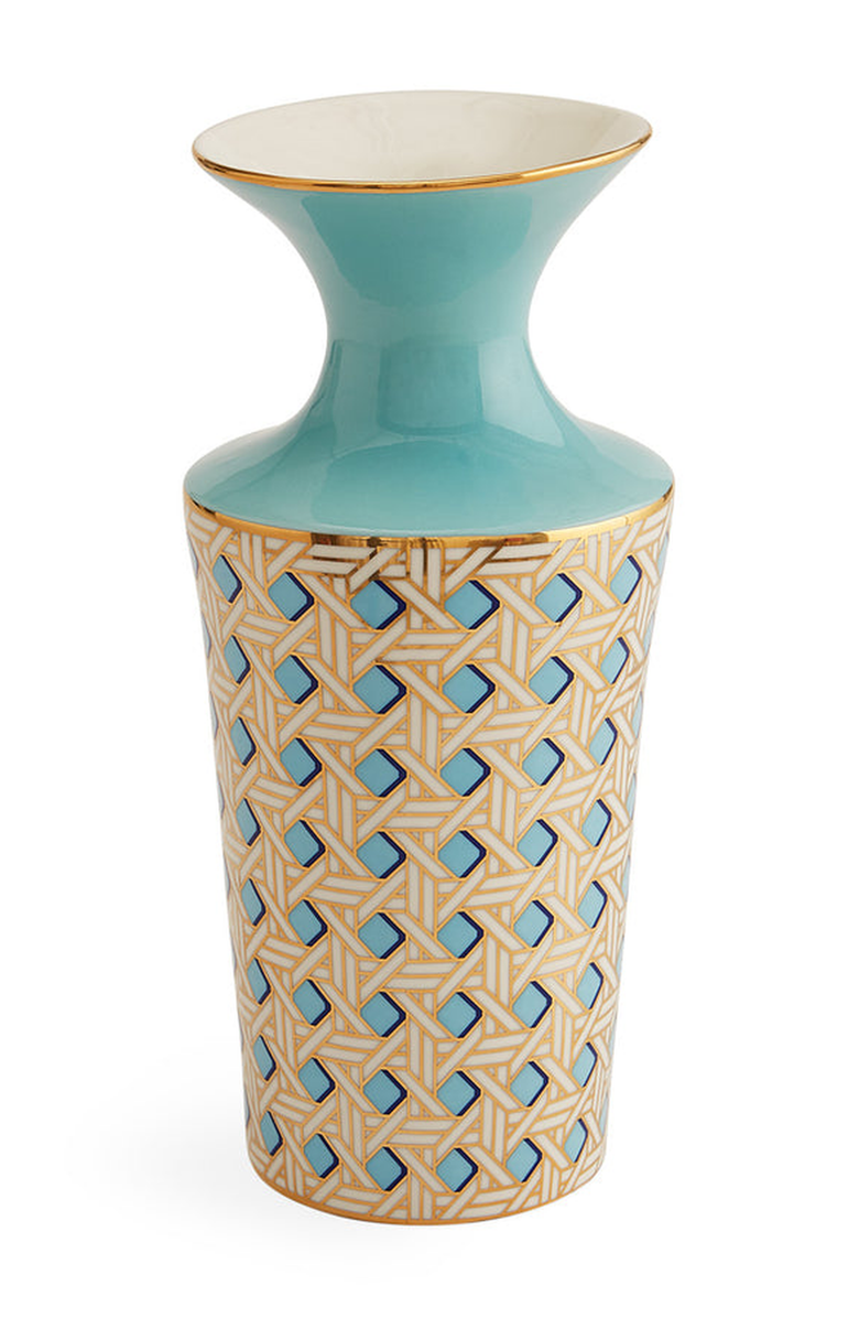 Jonathan Adler Basketweave Cuff Vase, Main, color,