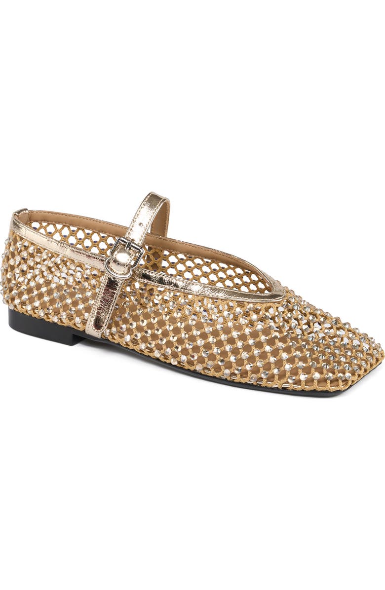 Grace Footwear Christen Crystal Mesh Mary Jane, Main, color, Gold
