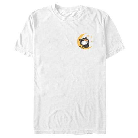 Mens Hello Kitty Black Cat Costume Party T Shirt