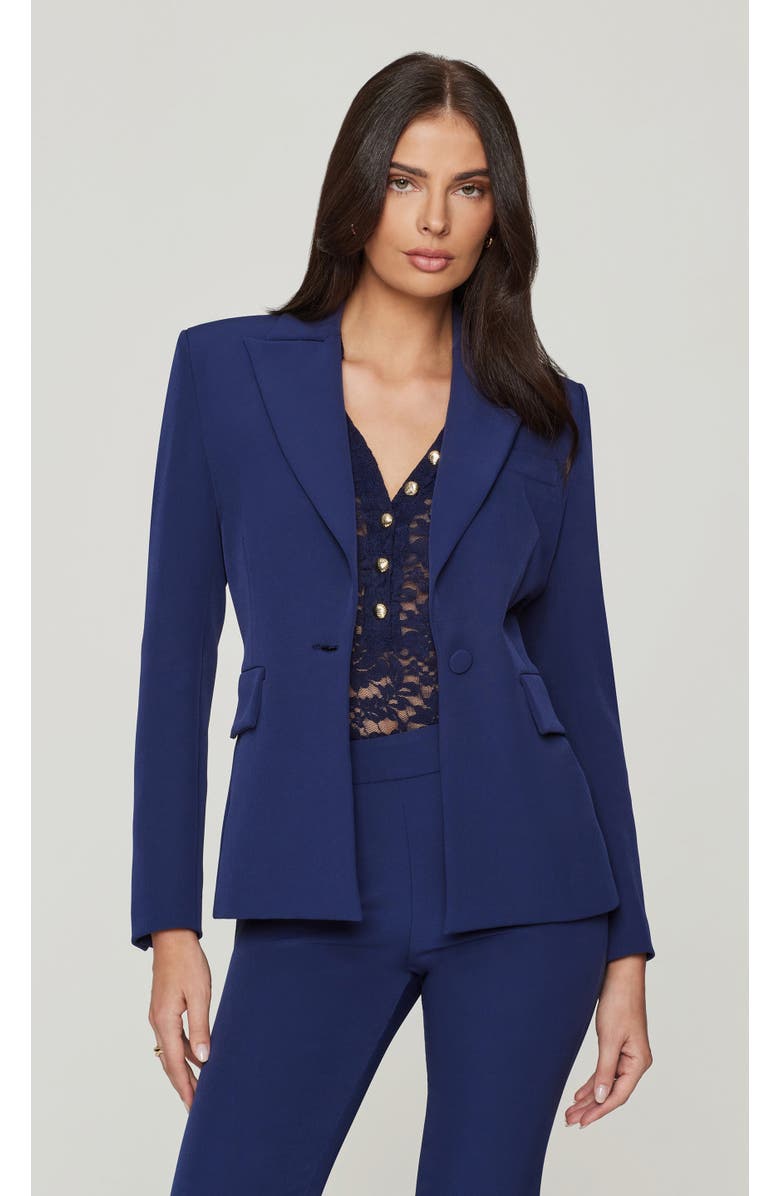 Generation Love Aimee Crepe Blazer, Alternate, color, Blue