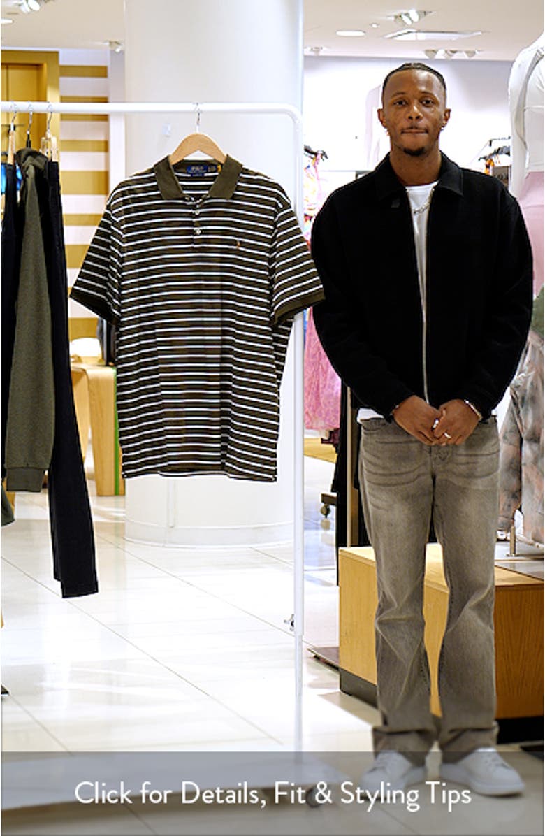 Stripe Cotton Interlock Polo, sales video thumbnail