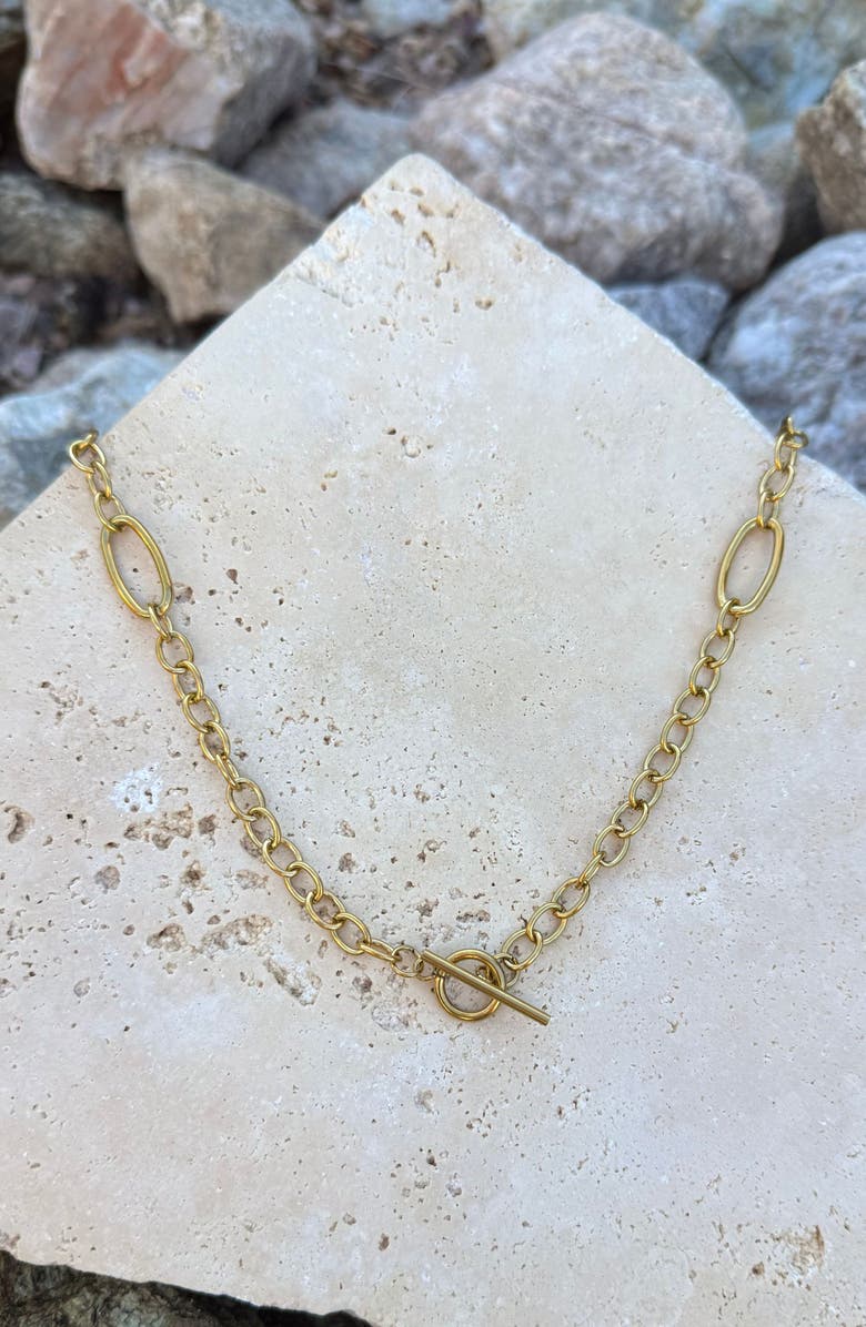 Adornia Oval Link Station Necklace, Alternate, color, 