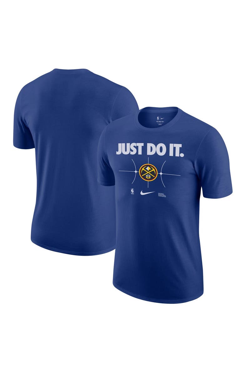 Nike Men's Nike Navy Denver Nuggets Just Do It T-Shirt, Main, color, Navy