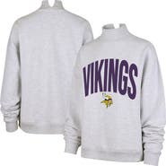 '47 Women's '47 Gray Minnesota Vikings Subtle Muse Mock Neck Sweatshirt