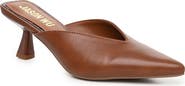 JASON WU Faux Leather Pointed Toe Mule