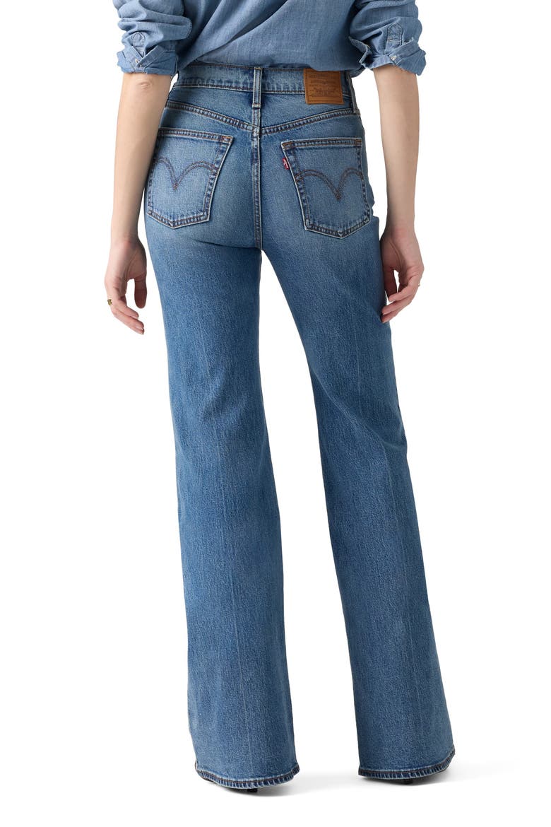 Ribcage High Waist Flare Jeans, Alternate, color, SWEET NOON