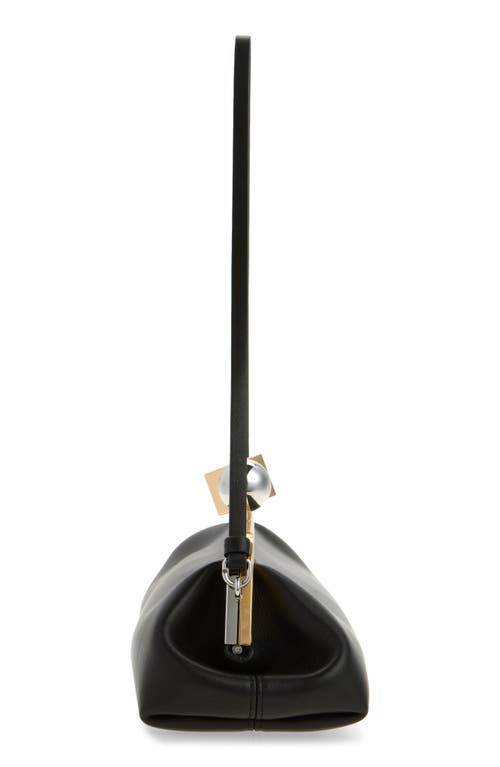 Jacquemus La Pochette Salon Leather Clutch In Black