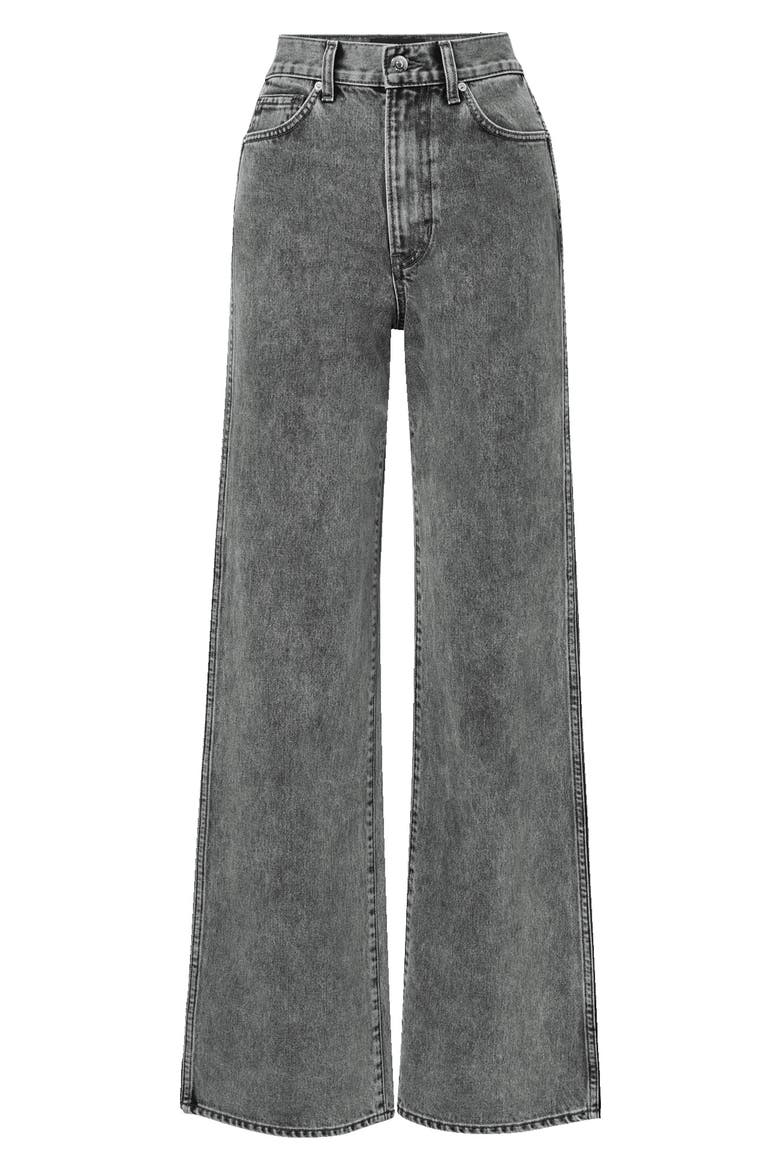 Taylor High Waist Wide Leg Jeans, Alternate, color, VOLCANIC DUST