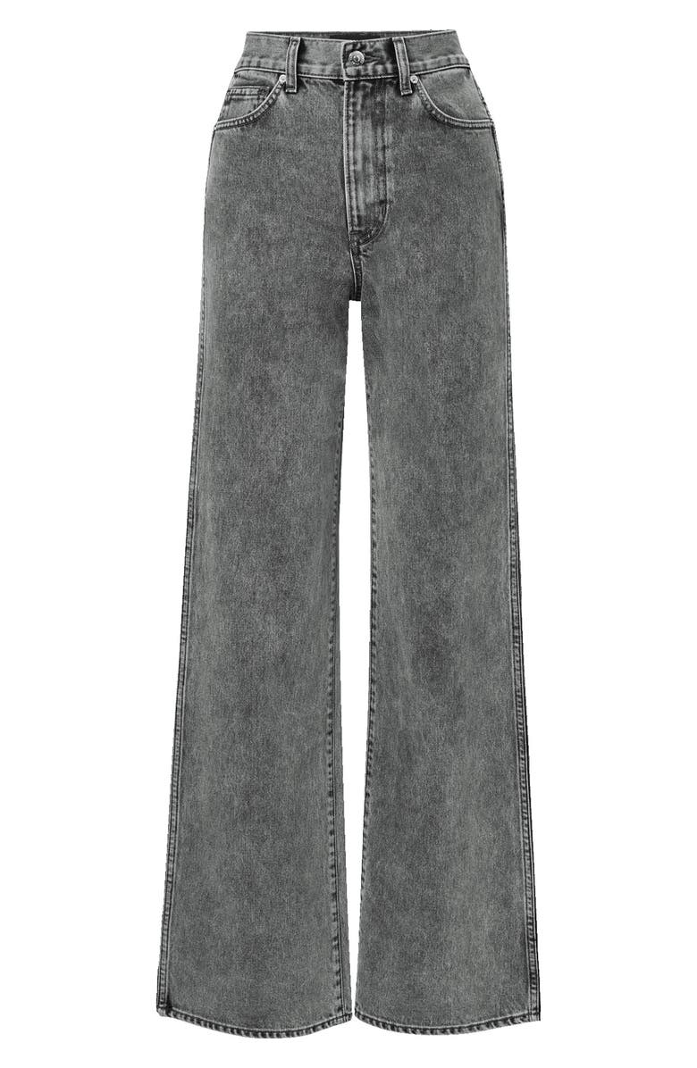 Veronica Beard Taylor High Waist Wide Leg Jeans, Alternate, color, Volcanic Dust