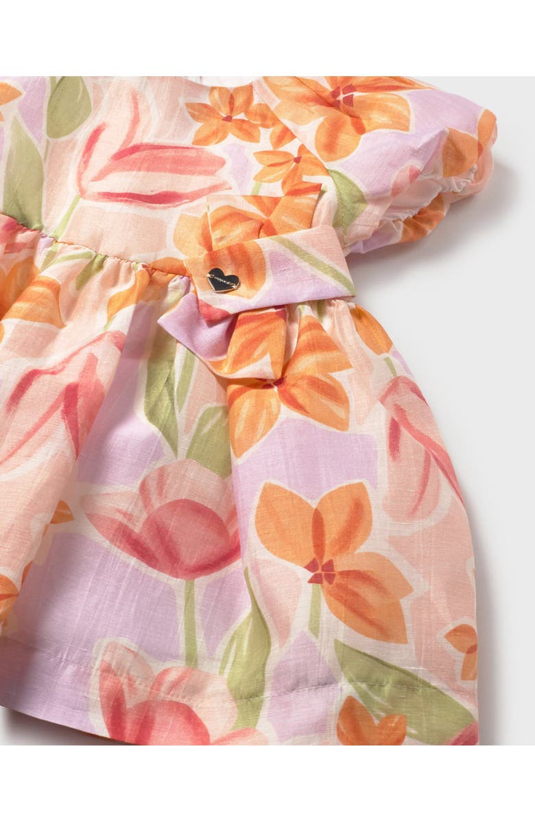 Mayoral Dress With Floral Print, Alternate, color, Lavender