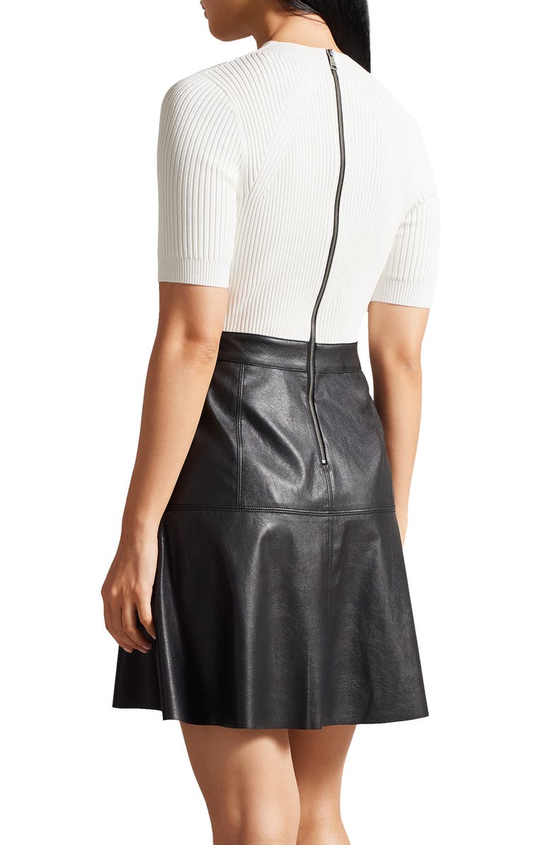 Ted Baker London Olivia Mixed Media Minidress, Alternate, color,