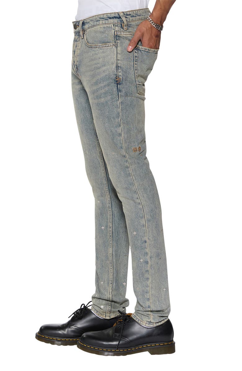 Ksubi Van Winkle Stagelight Metalik Skinny Jeans, Alternate, color, 