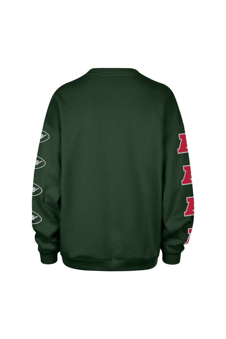 Women's '47  Green New York Jets Go Big Oversized Pullover Sweatshirt, Alternate, color, Green