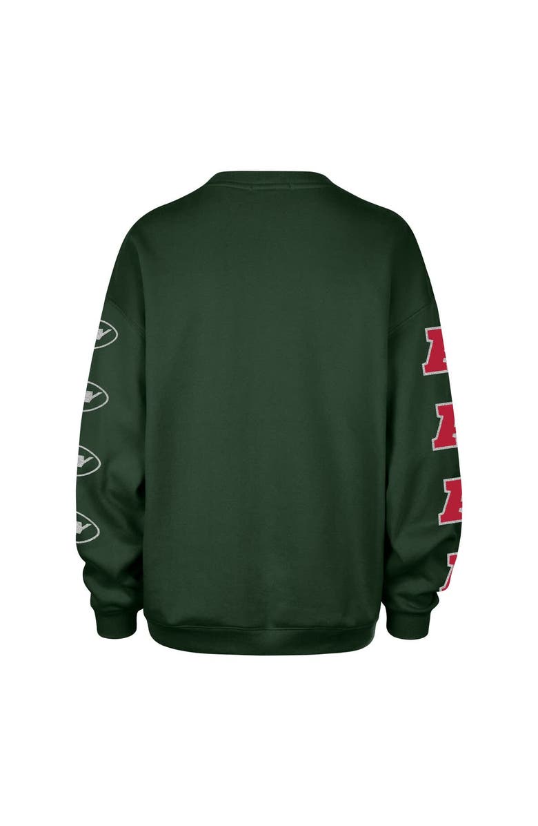 '47 Women's '47 Green New York Jets Go Big Oversized Pullover Sweatshirt, Alternate, color, Green