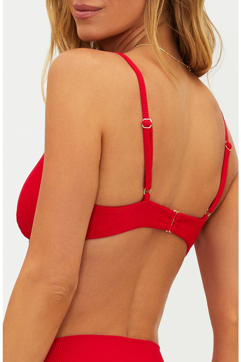 Camilla Underwire Bikini Top, Alternate, color, RED