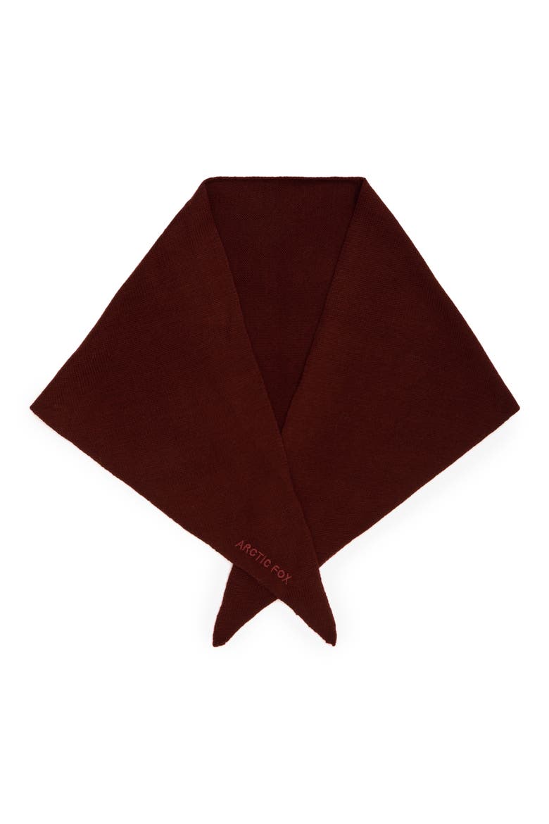 The Merino Wool Triangle Scarf, Main, color, DARK WALNUT BROWN