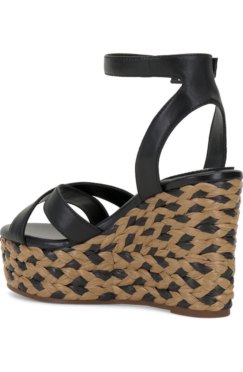 Vince Camuto Fettana Raffia Wedge Sandal, Alternate, color,