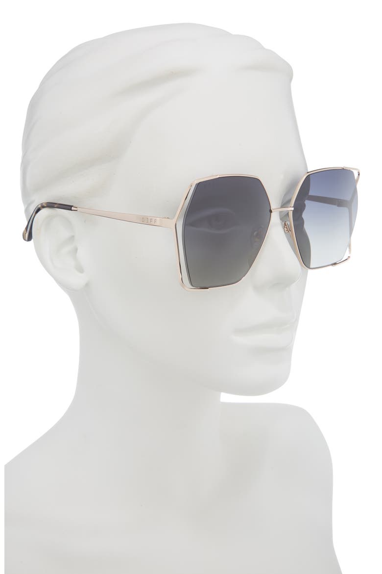 Donna IV Square Sunglasses, Alternate, color, CHAMPAGNE