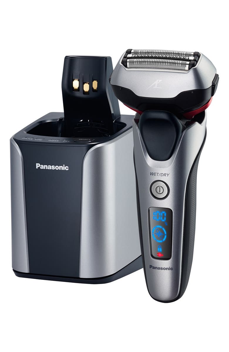 Panasonic 'ARC3' 3-Blade Wet/Dry Shaver & Cleansing Station, Main, color,