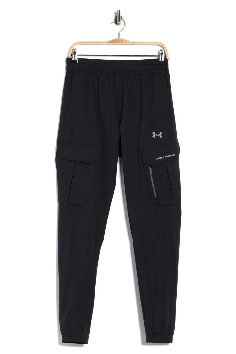 Woven Cargo Joggers, Main, color, 001 BLACK