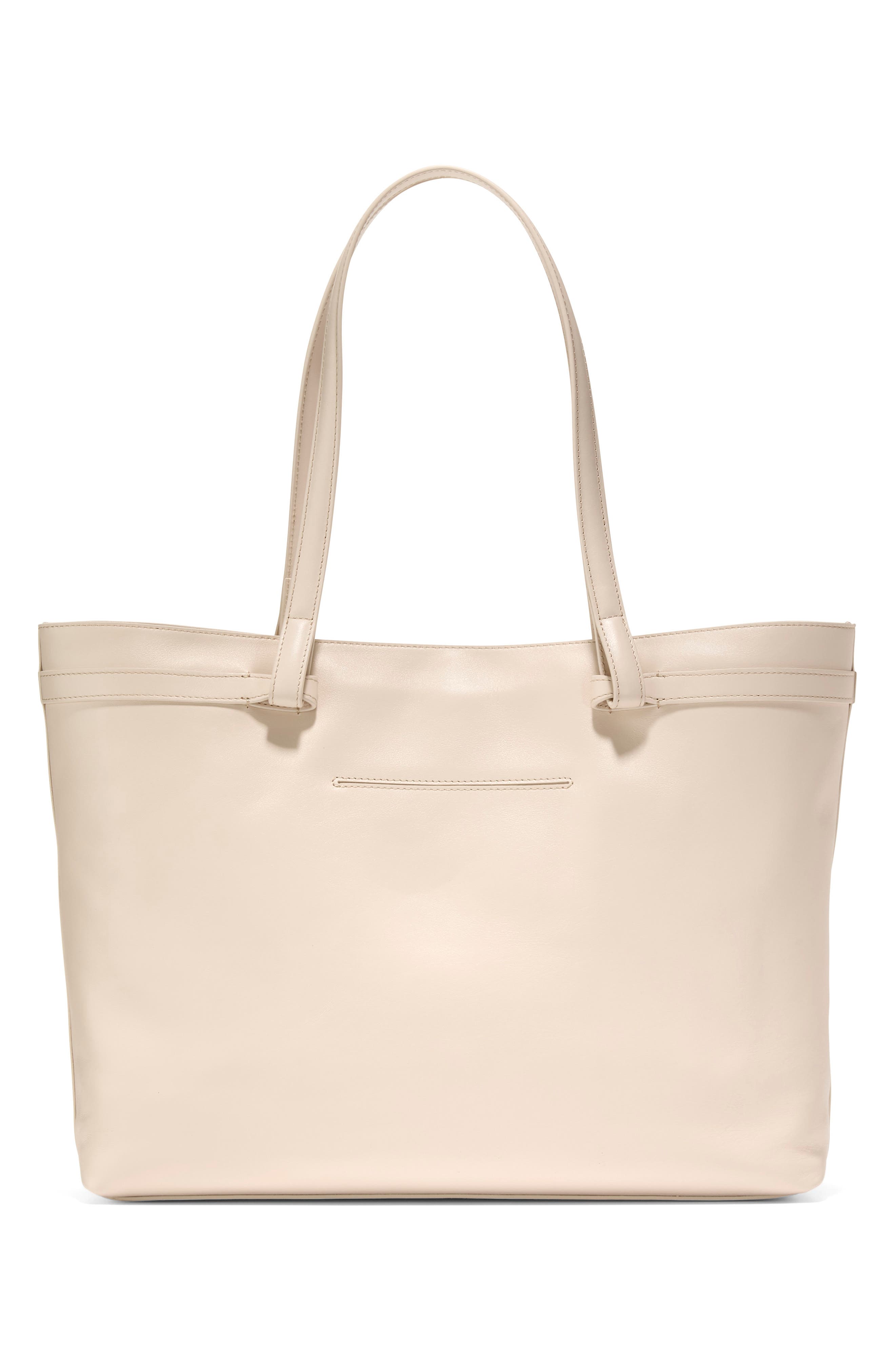 Essential Soft Leather Tote, Alternate, color, SAND DOLLAR