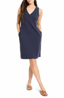 NIC+ZOE Sleeveless Side Button A-line Dress