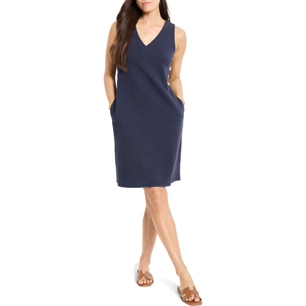 Nic + Zoe Nic+zoe Sleeveless Side Button A-line Dress