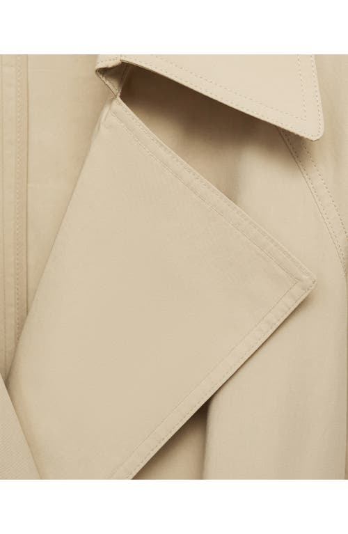Mango Cotton Trench Coat In Neutral